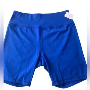 Womens Blue Bike Shorts